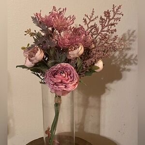 Pink Artificial Flower Bouquet (Vase is not included)